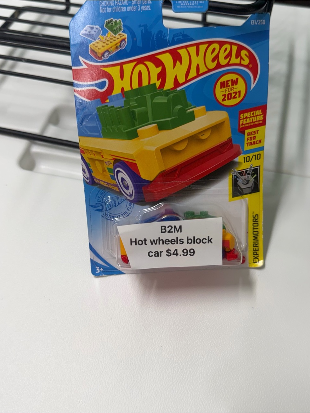 Hot wheel Block Car Toy - Yellow, Red, Green new